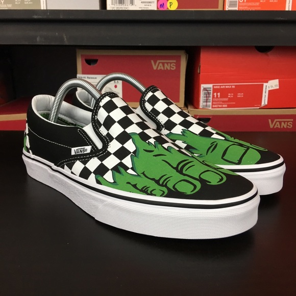 vans checkerboard hulk